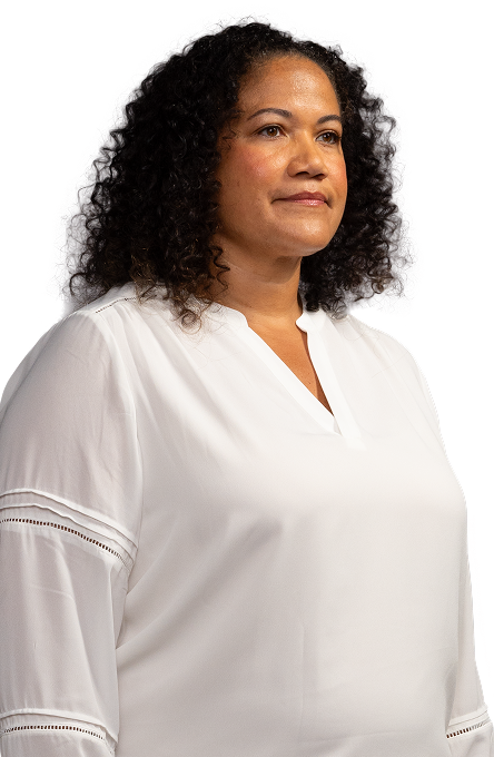 portrait of sHTG patient model named Sandra